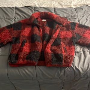 Checkered thick jacket